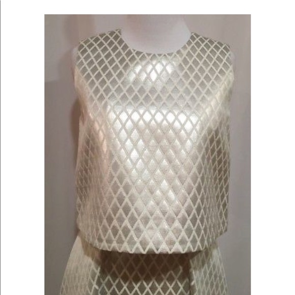 Erin Fetherston Birdie Silver Ivory Dress - Picture 9 of 10